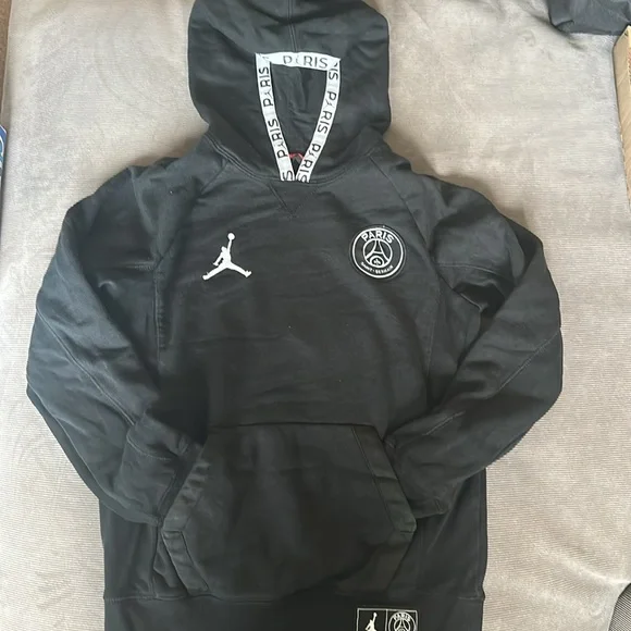 Kids Black Jogger Pants and Hoodie - Picture 3 of 3